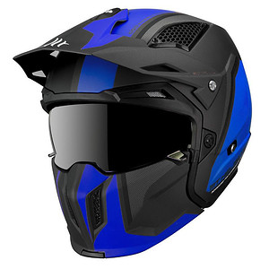 Casque Trial MT Street Fighter SV Twin – Bleu Nuit